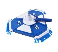 PETSOLA Aspiradora para Piscina Universal Cepillo Lateral Giratorio Cabezal Triangular para Limpieza Eficiente Material PP Y Diseño Antisucción Adecuada para