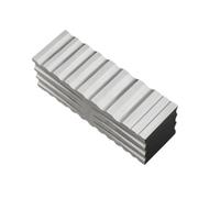 PETSOLA Bloque Estampado Metal Preciso Yunque Herramienta para Joyeros, Ranura De Acero De Cuatro Lados, Extra Grande, Con Ranuras Semirredondas Y Triangulares