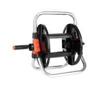 PETSOLA Carro Portamanguera de Jardín Enrollador de Herramienta para Enrollar Soporte Portátil Estructura de Aluminio Y PP con Adecuado para