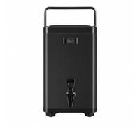 PETSOLA Cubo Térmico con Visor Térmico Aislado Térmicamente Termo con Grifo Contenedor para Restaurantes, Reuniones, Bufés, sayunos, Negro, 12L