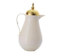 PETSOLA Enamel Tetera Cafetera Hervidor de Leche Tetera de Agua Vidrio para Cocinas Familiares Restaurantes Adecuado para Regalo Reuniones de Amigos, Patrón Ondulado, Individual