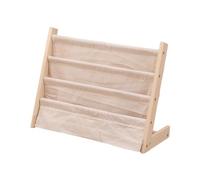 PETSOLA Librero Infantil Estante de Madera para Libros de Niños Expositor Organizador para Cuentos Y Juguetes Gran Capacidad de Almacenamiento Rack para Libro, 60x30x50CM