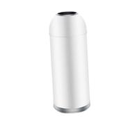 PETSOLA Papelera Comercial Grande Cubo de Basura Resistente Bote para Residuos Sin Tapa Diseño Creativo de Metal Galvanizado Apto para Baños Oficinas Habitaci, Anillo de 35 l, Individual