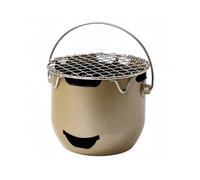 PETSOLA Parrilla con Bolsa Transporte Ligera Antioxidante, Parrilla Plegable Carbón, Resistente Al térmico, Plegable Acero Inoxidable, para Campamento,