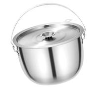 PETSOLA Recipiente de Aceite de Cocina con Tapa de Acero Inoxidable Y Colador Recogedor de Grasa Resistente Apto para Almacenar Grasas Y Adecuado, tal como se describe, 2.8l
