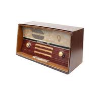 PETSOLA Réplica Retro Mesa corativo Adorno con Diseño Vintage Nostálgico coración para Coleccionistas, Marrón, Modelo De Radio De Sobremesa