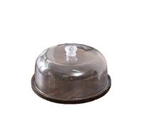 PETSOLA Soporte para Pasteles Transparente Base de Madera Plato Giratorio Campana Acrílica Bandeja Tortas Expositor Rotatorio Fácil de Limpiar Adecuado para, Estilo 1