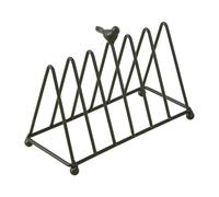 PETSOLA Soporte para Vinilos Estante Organizador Porta Discos CD DVD de Hierro Diseño Minimalista con Motivo de Pájaro para Mostrar Libros Pequeños Y, Negro, Individual