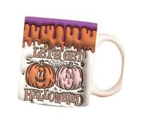 PETSOLA Taza de Café con Efecto 3D para Halloween, Taza de Café, Novedosa Taza para Bebidas con Asa para, Jugo, Regalo de Inauguraci, Style K, tal como se describe