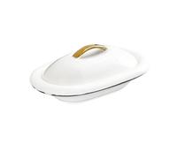PETSOLA Tazón de Sopa con Borde Ancho Plato de Ensalada Plato de Sopa Plato de Pasta con Tapa Cerámica Resistente Diseño Elegante Adecuado para Fiestas Restau, 8 pulgadas 250ml