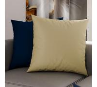 Petti Artesanos Italianos - Par de Fundas de Cojín de Microfibra de 65x65 cm, para Dormitorio, Sofá, Juego de 2 Fundas de Cojín, Funda de Almohada de Doble Cara Gris Paloma