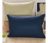 PETTI Artesanos Italianos - Par de Fundas de Cojín de Microfibra de 70x40 cm, Cojines Decorativos para Dormitorio, Cojines para Sofá, Juego de 2 Fundas de Cojín, Funda de Almohada de Doble Cara Gris T