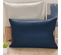 Petti Artesanos Italianos - Par de Fundas de Cojín de Microfibra de 70x50 cm, Cojines Decorativos para Dormitorio, Cojines para Sofá, Juego de 2 Fundas de Cojín, Funda de Almohada de Doble Cara, Gris