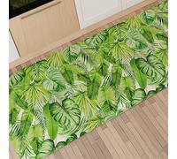 PETTI ARTIGIANI ITALIANI - Alfombra de Cocina Antideslizante y Lavable, Pasillo para Cocina, Alfombra Runner, 52x240 cm, Diseño Tropical 05, 100% Made in Italy
