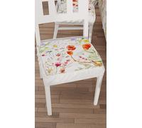 PETTI ARTIGIANI ITALIANI - Juego de 2 Cojines para Sillas de Comedor con Elástico, Fundas Silla Comedor y Cocina, Microfibra, 40x40 cm, Diseño Floral 10, Hecho con Amor y Pasión en Italia