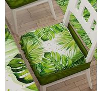 PETTI ARTIGIANI ITALIANI - Juego de 2 Cojines para Sillas de Comedor con Elástico, Fundas Silla Comedor y Cocina, Microfibra, 40x40 cm, Diseño Tropical 05, Hecho con Amor y Pasión en Italia