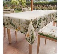 PETTI ARTIGIANI ITALIANI - Mantel Antimanchas Rectangular (140 x 450 cm) Protector de Mesa de Cocina, Diseño Botanical, 24 Plazas, 100% Fabricado en Italia