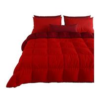 PETTI ARTIGIANI ITALIANI Reversible, Nórdico de Microfibra, Antialérgico, 100% Made in Italy, Microfiber, Burdeos, Cama 150 (Edredón 240 x 260)