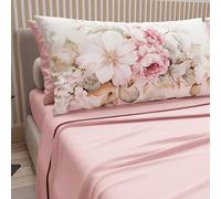 PETTI ARTIGIANI ITALIANI - Sábanas de algodón con Fundas de Almohada con Estampado Digital, Juego de sábanas para Cama Doble, Color Provenza, 100%