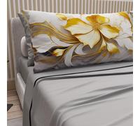 PETTI ARTIGIANI ITALIANI - Sábanas de algodón con Fundas de Almohada de Estampado Digital, tamaño Queen francés, j y sábana Bajera con Esquinas, Estampado Floral 06 20 Gris Claro, 100%