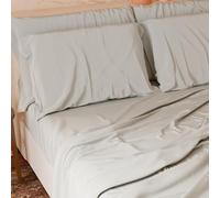 Petti Italian Artisans - Juego de sábanas de 4 Piezas para Cama Doble Maxi, Juego Completo con sábana encimera, sábana Bajera con Esquinas elásticas y 2 Fundas de Almohada, sábanas Grises