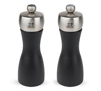 Peugeot Molinillo de Sal 2/17132 Ensemble y Pimienta Fiji 15 cm (Negro Mate)