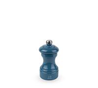 Peugeot - Molinillo de sal Bistro de 10 cm - Sistema clásico de molienda - Fabricado con madera certificada PEFC - Mecanismo de por vida - Fabricado en Francia - Bistrorama - Color azul
