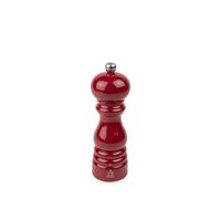 PEUGEOT Paris u'Select - Molinillo de sal (18 cm, 6 ajustes de molienda predefinidos, fabricado con madera certificada PEFC, fabricado en Francia), color rojo brillante