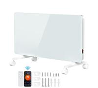 Peviasot Calefacción eléctrica 2500 W, calentador convector, radiador | Radiador eléctrico con mando a distancia, termostato y control por aplicación, montaje en pared