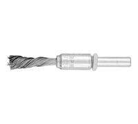 PFERD 43298007 Singletwist Cepillo trenzado PBGS | Diámetro del vástago de 10 mm de diámetro y 6 mm de alambre de acero de 0,35 mm de diámetro para lijadora recta, taladro, eje curvado