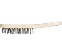 PFERD 43698004 Cepillo de mano HBU | 4 filas, alambre de acero de diámetro 0,35 - Uso universal