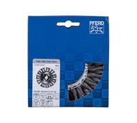 Pferd Cepillo de Alambre Redondo 125 millimeters, Ancho 12 millimeters, Alambre Trenzado Combitwist Acero 0,50, Rosca M14 x 2, para Trabajos Pesados