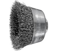 Pferd Cepillo de Alambre Vaso 60 millimeters, Ancho 20 millimeters, Alambre Sin Trenzar Acero 0,30, Rosca M14 x 2