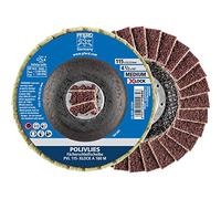 PFERD Disco abanico de Poliviles, 5 unidades, 115 mm, A180, medio, X-Lock (22,23 mm), 44694202, para cambio rápido y cómodo de herramientas