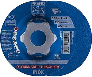 PFERD Disco abrasivo CC Grind Solid SGP INOX 180 mm