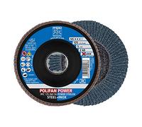PFERD Disco de abanico Polifan Power 10 unidades, 125 mm, Z60, X-Lock (22,23 mm), SG Steelox 67786126 - para máxima racias a la descomposición agresiva.