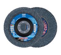 PFERD Disco de láminas Polifan Curve, 2 unidades, diámetro de 125 mm, ancho L (14 mm), Z40, SGP STEELOX | 69398196 - para el mecanizado preciso de costuras de empalme