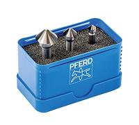 PFERD HSS 25202152 25202152 - Juego de avellanadores cónicos y desbarbados (3 piezas, 90°, diámetro 6,3-16,5 mm, DIN 335 C, para avellanar tornillos de 90°)