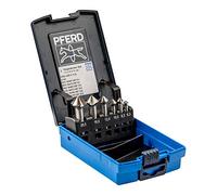PFERD HSS 25202154 - Juego de 6 avellanadores cónicos (90°, diámetro de 6,3 a 20,5 mm, DIN 335 C)