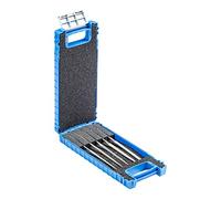 Pferd Juego de 5 limas de aguja de diamante DF4205 D91 – 140 mm, grano D91, estuche plástico