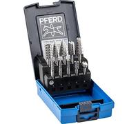 Pferd Juego de fresas HSS 81 D3, 10 fresas mango 6 mm dentado 3 para acero y fundición