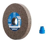 Pferd Muela Abrasiva para Esmeriladora de 150 millimeters, Ancho 20 millimeters, Grano Corindón Normal 60, Agujero 32 millimeters, para Acero, Inox y Fundición