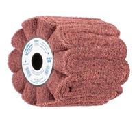 Pferd Rodillo Láminas de Vellón Onduladas Png-W 100 x 100 millimeters, Agujero 19 millimeters, Grano Corindón A 180, para Acabado Mate de Metales en Satinadora de Rodillos