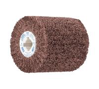 Pferd Rodillo Vellón Pnl-W 100 x 100 millimeters, Agujero 19 millimeters, Grano Corindón A 100, para Acabado Mate de Metales en Satinadora de Rodillos