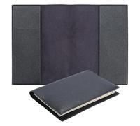 PH PandaHall Funda de piel sintética negra para libros, 33,7 x 23 cm, protector rectangular para cuaderno de viaje, cuaderno de bocetos, álbum de recortes, cuaderno de recortes, 1 unidad