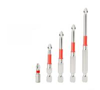 PH2 - Puntas de destornillador antideslizantes con potente imán de sujeción segura resistente para taladros manuales de 75 mm (5 unidades (25-50-65-75-100))