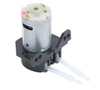 Phefop Bomba Dosificadora Peristáltica, Bomba de Manguera de Líquido de Plástico de Ingeniería de 12 V CC, Diseño a Presión, Autocebante, Tamaño Mini en ángulo Recto para Experimentos, Productos de