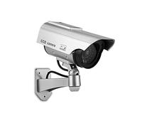 Phefop Cámara Simulada, Cámara de Seguridad Falsa de Montaje en Pared con Luz Intermitente para Protección del Hogar y la Empresa