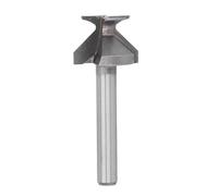 Phefop Fresa de Fresado 1/4 Pulgada Vástago R8 Integrado | Hoja de Acero de Tungsteno, Cuerpo de Acero Al Carbono, para Puerta de Madera y Armario, Compatible con Fresadora