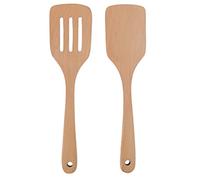 Phefop Juego de Espátula de Madera con Pala para Fugas, Utensilios de